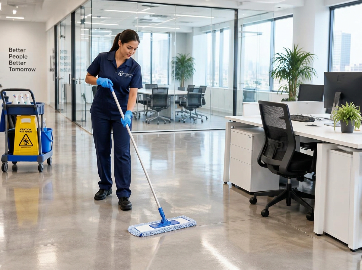 After: Office floor